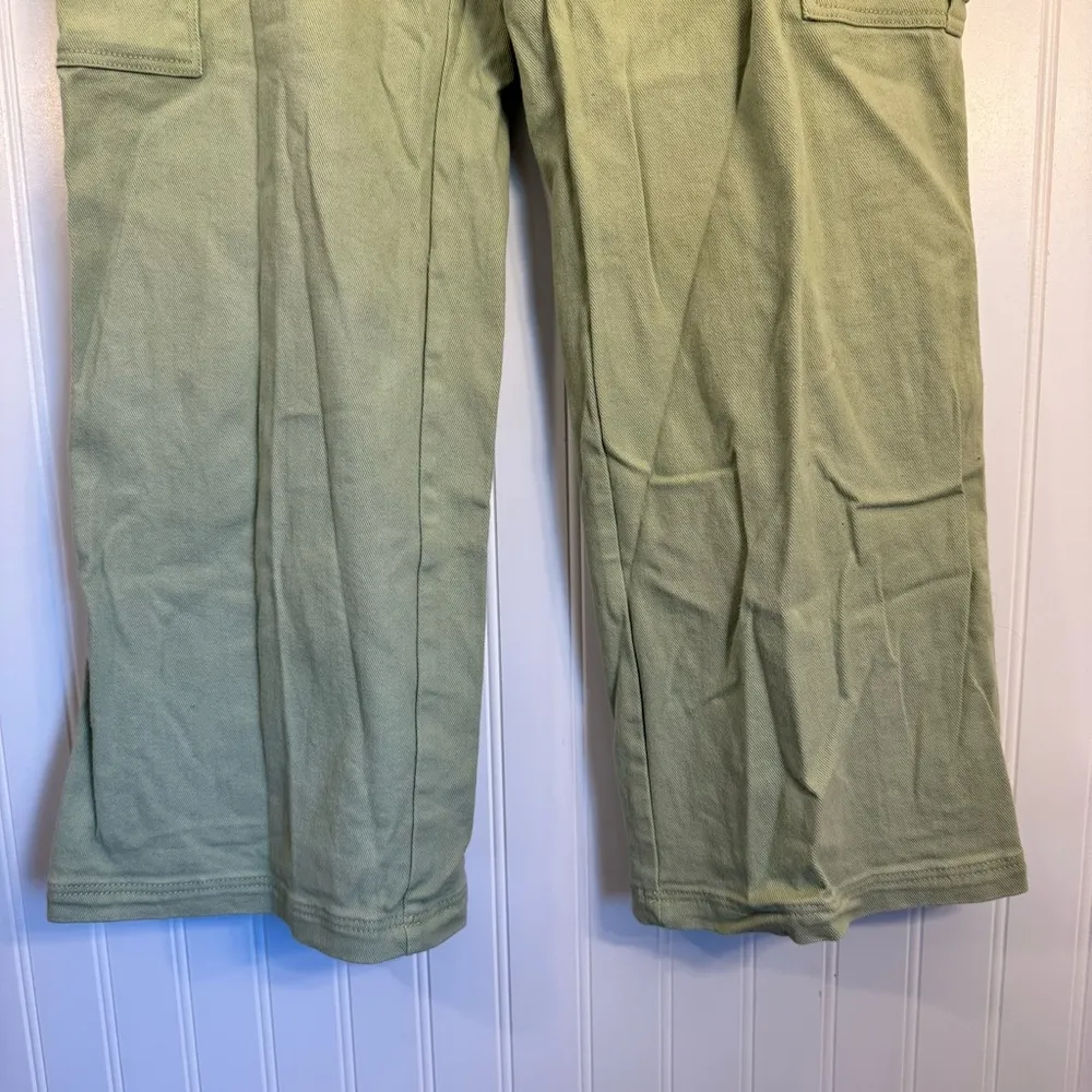 Cotton Candy LA Light Green Twill Cargo Pants 100% Cotton Size Medium - Image 5