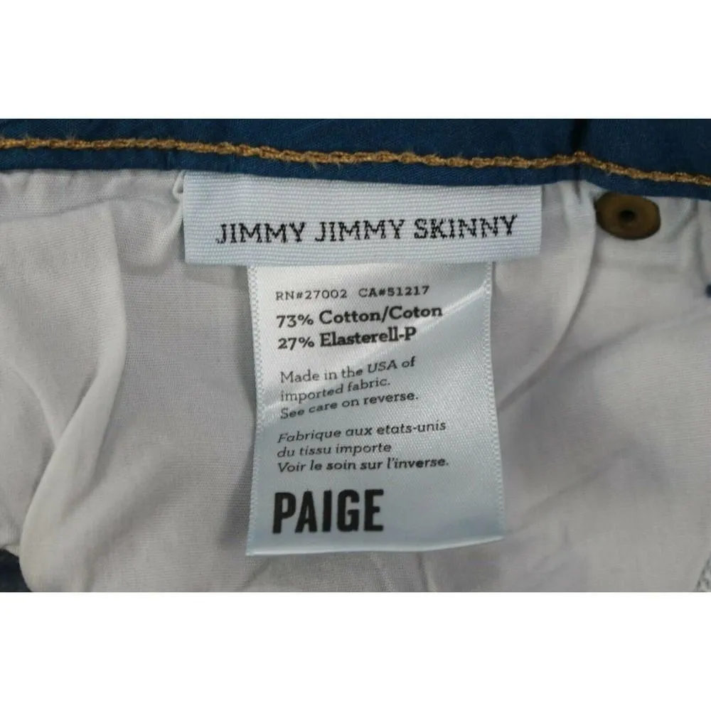 Paige Jimmy jimmy skinny women’s jeans size 26 - Image 9