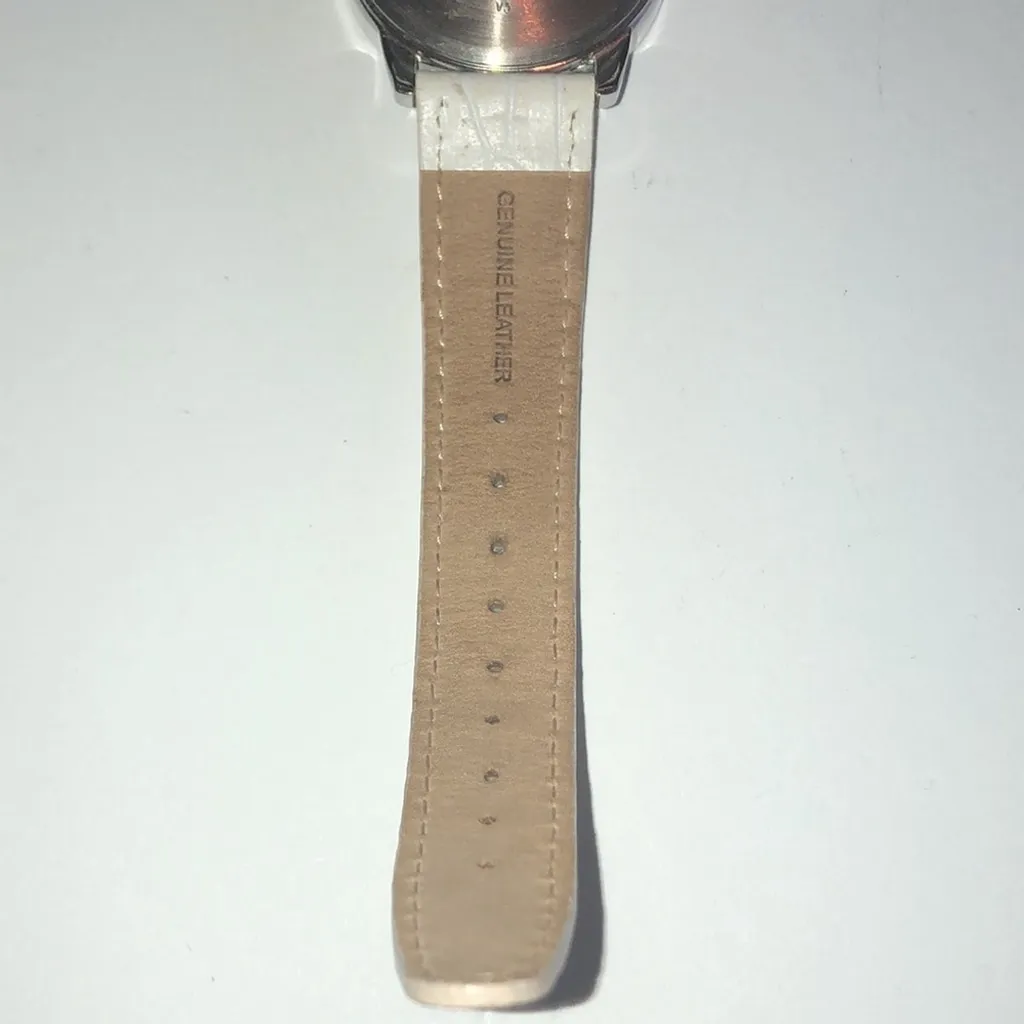 Timex White Indiglo WR 30M Genuine Leather Classic Watch Wristwatch NEW BATTERY - Image 9