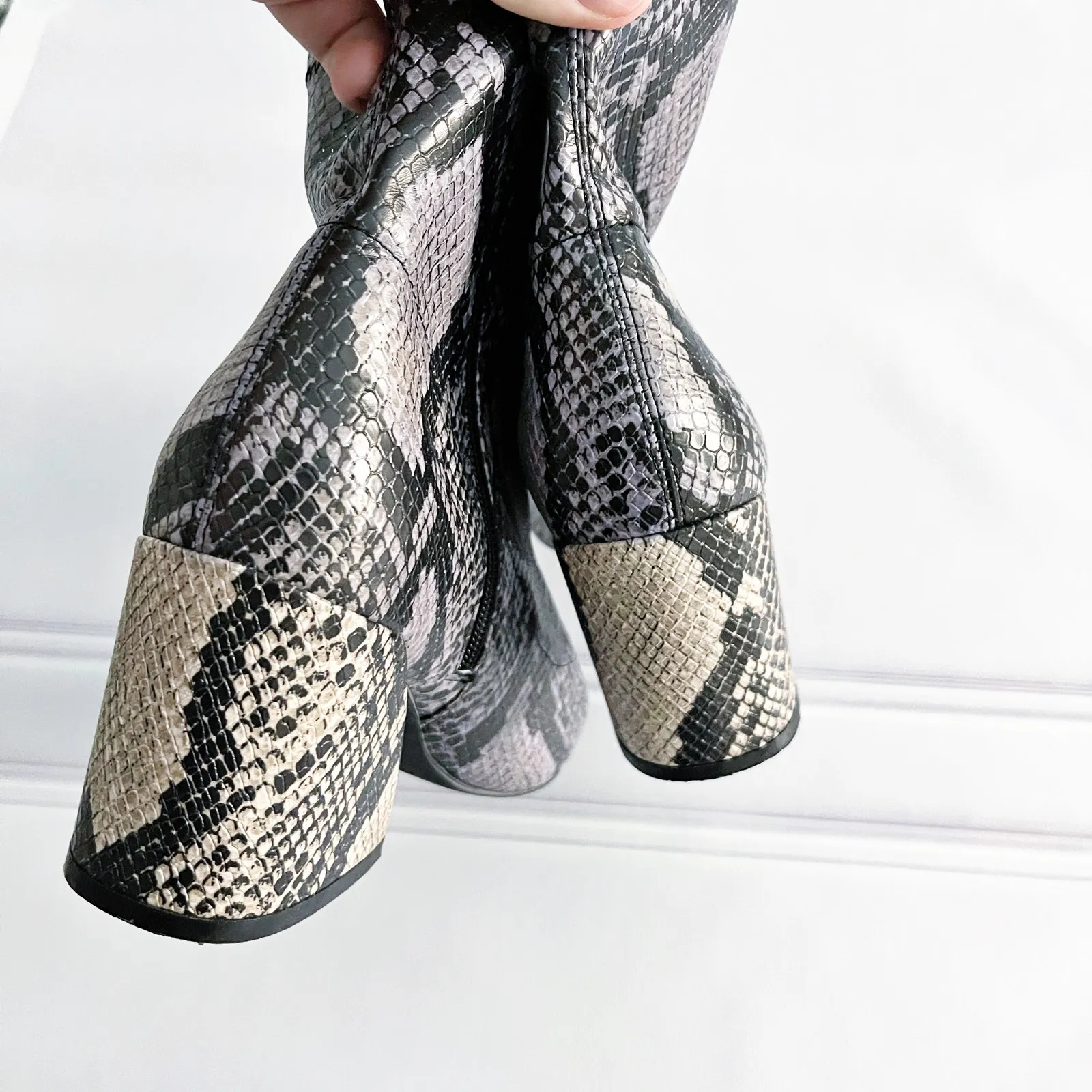 Steve Madden Edith Bootie in Natural Snake Print - Image 5