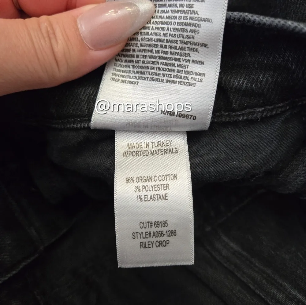 Agolde Riley High Rise Straight Crop  Jeans - Image 8