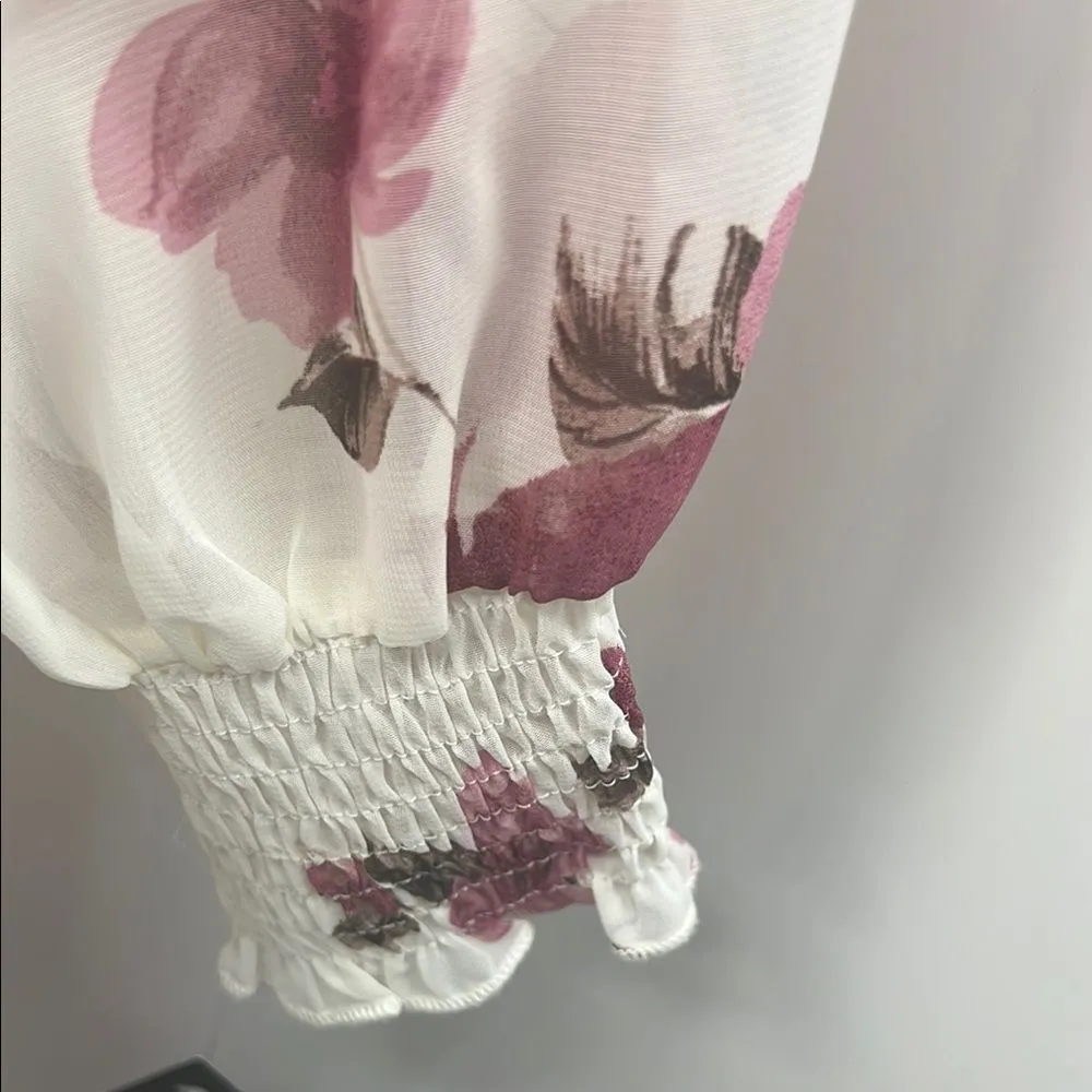 Kate & Lily Pink and Red Pleated Maxi Floral Dress with Waistband Size 14 - Image 7