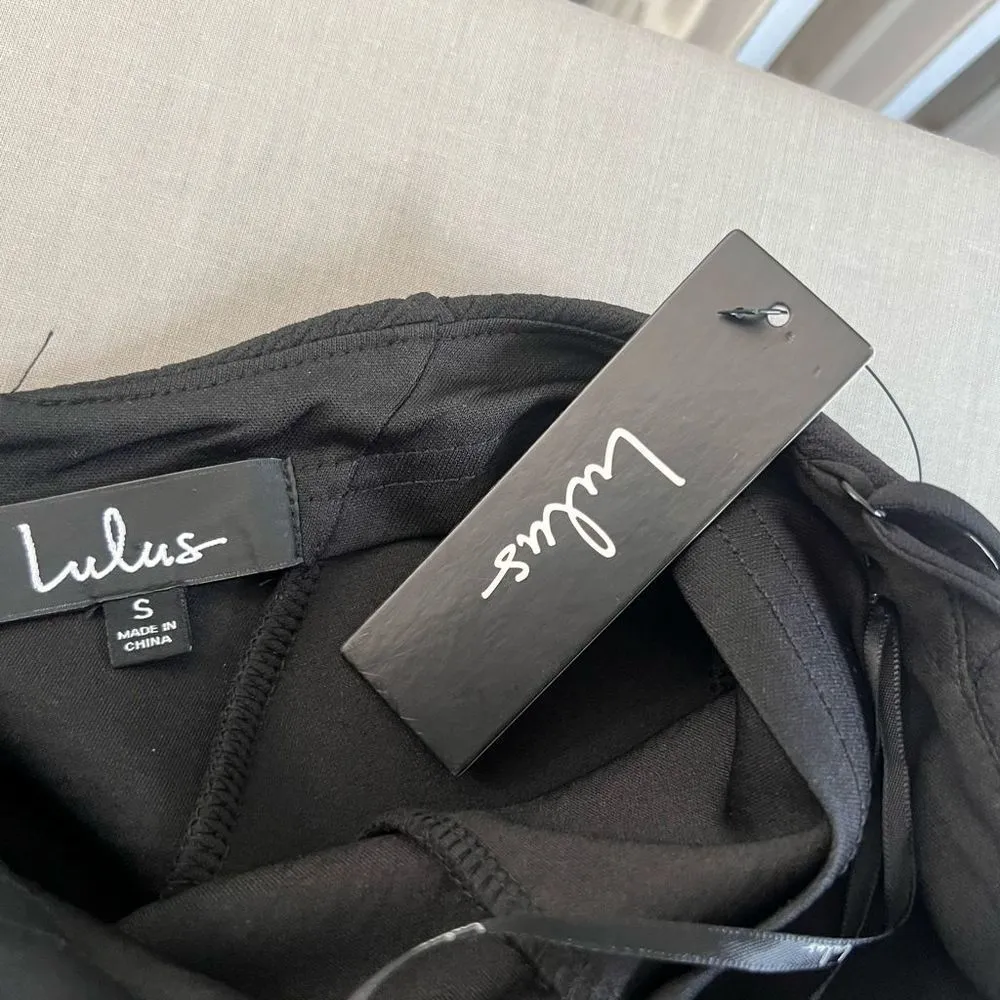 Lulu’s nwt Stay Out Later Black Backless Bodycon Mini Dress - Image 9