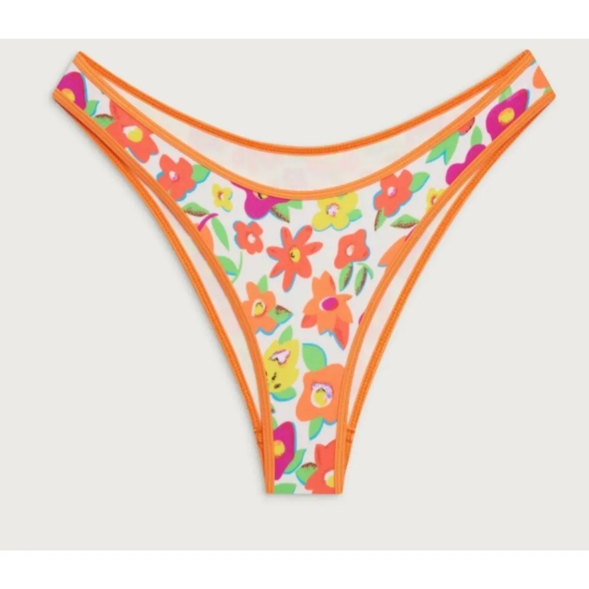 Frankies Bikinis Dove Bikini Bottoms – French Flowers Print – Size M - Image 3