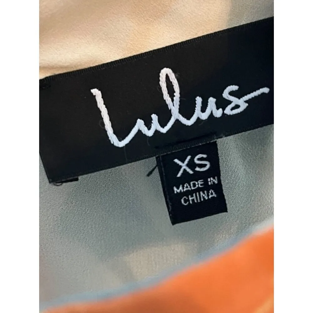 Lulus Women's XS Collar Neck Dusty Sage Floral Print Swing Dress Sleeveless Mini - Image 5