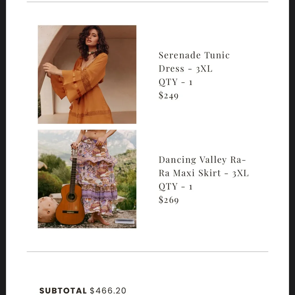 Spell Serenade Tunic Dress Marigold Orange Size 3X - Image 5