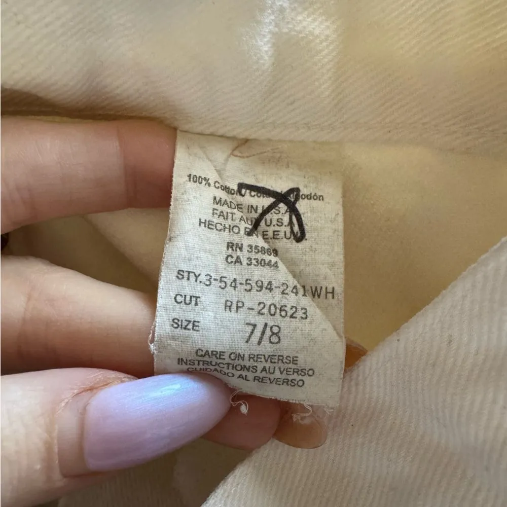 Vintage Western Roper‎ Jeans Studded Stars Mom Fit Straight Leg Sz 2 Tall White - Image 10