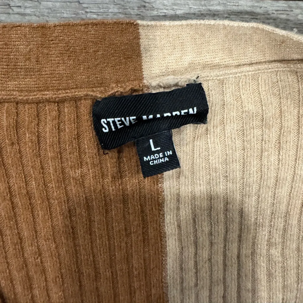 Steve Madden Brown and Tan Cardigan - Image 9