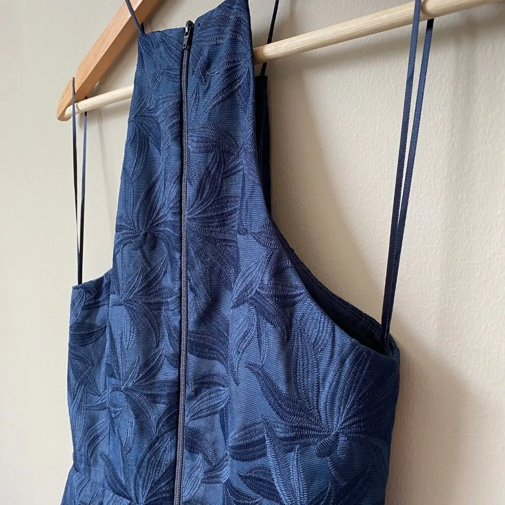 Keepsake Revolve Women's Size Small Sleeveless Plain Sight Lace Mini Dress Navy Blue - Image 15