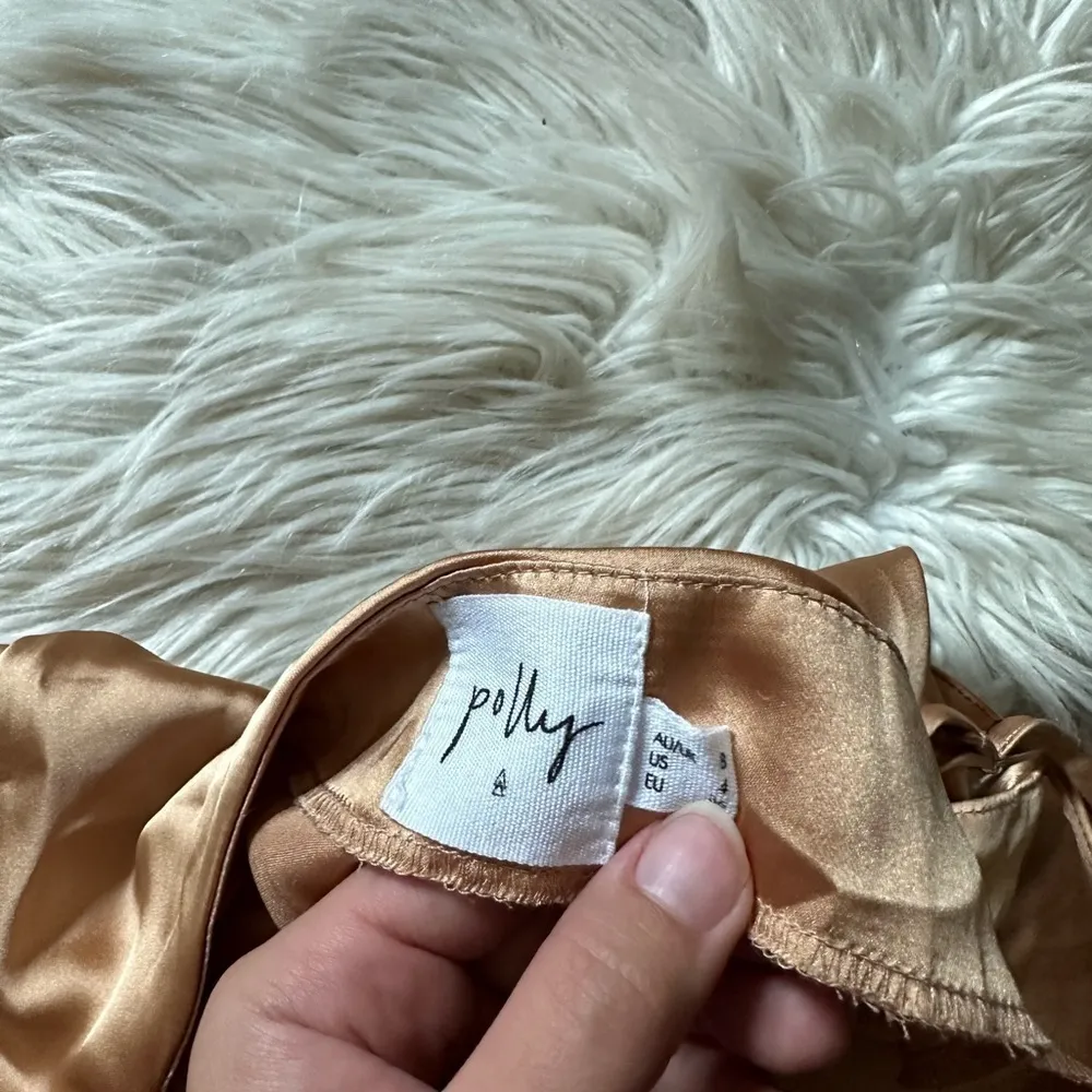 PRINCESS POLLY Betta Vanore Mini Dress Champagne - Image 4