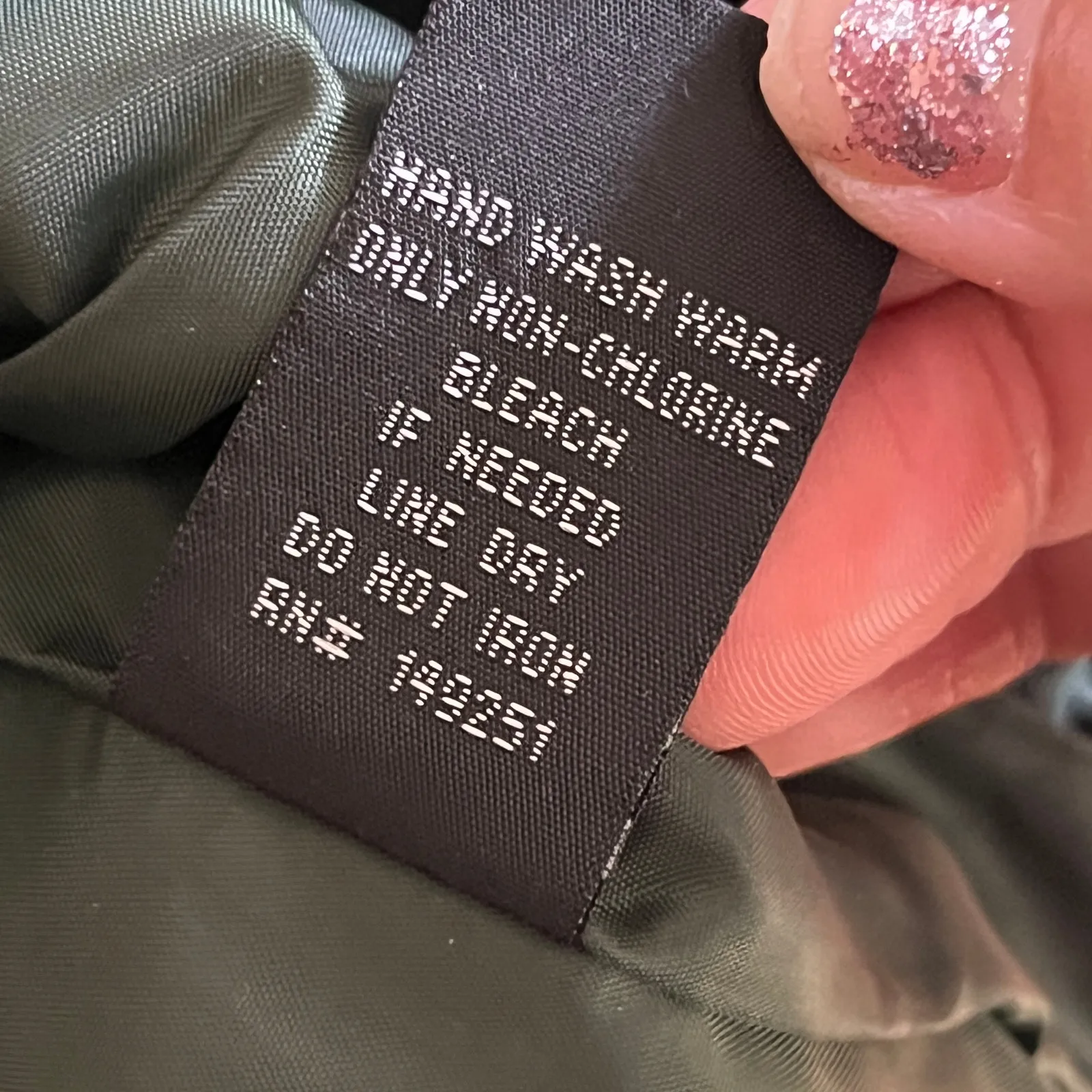 Baccini Women's Olive Green Vegan Leather Moto Jacket Zip Size Medium NWT - Image 5