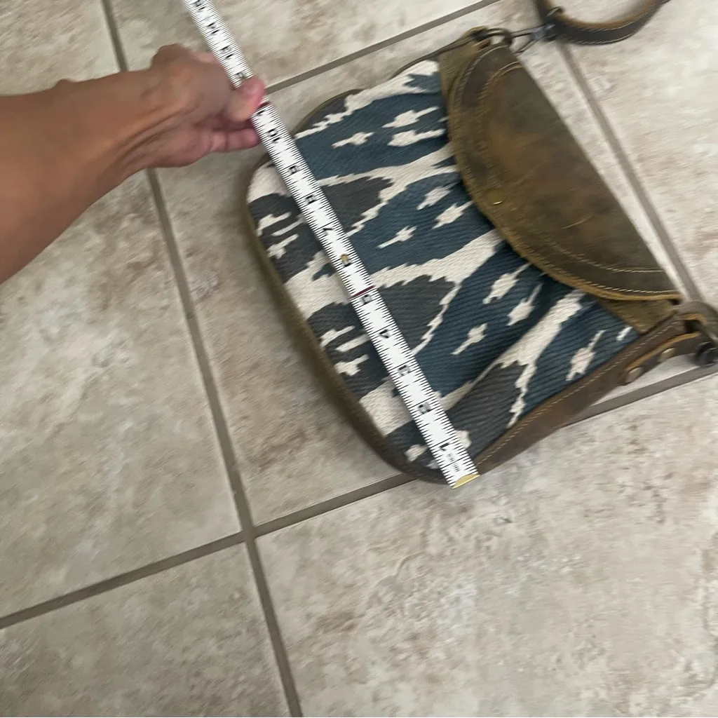 Myra‎ Bag Seeker Leather Crossbody shoulder Handbag Canvas Purse Aztec - Image 6
