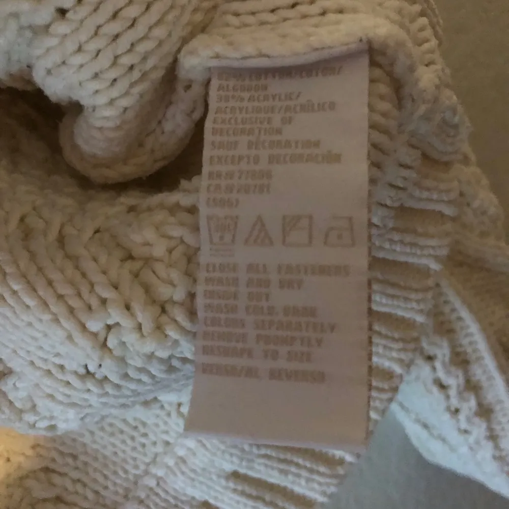 Tommy Hilfiger  Cardigan Cream Cropped Cableknit Cardigan Sz L EUC 90s Y2K Style - Image 10