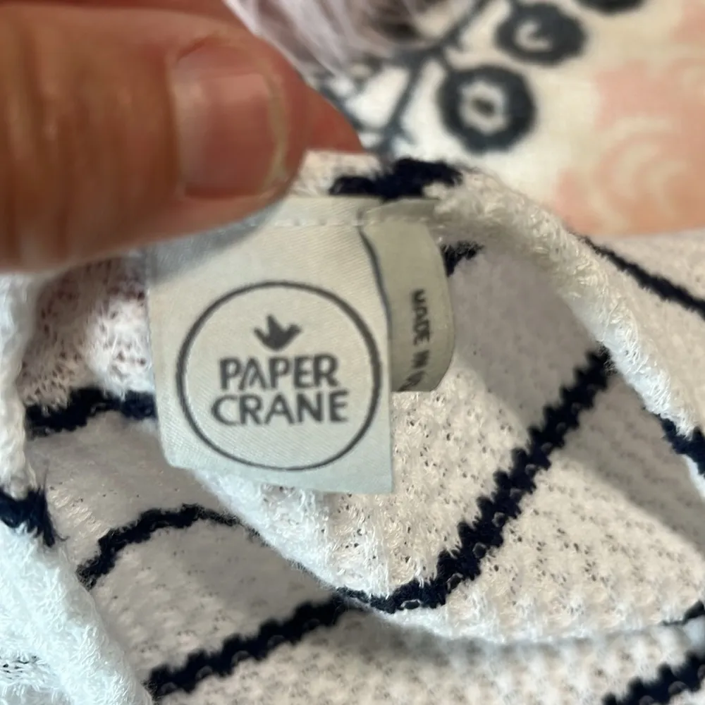 White Waffle Tie Knot Top - Image 9