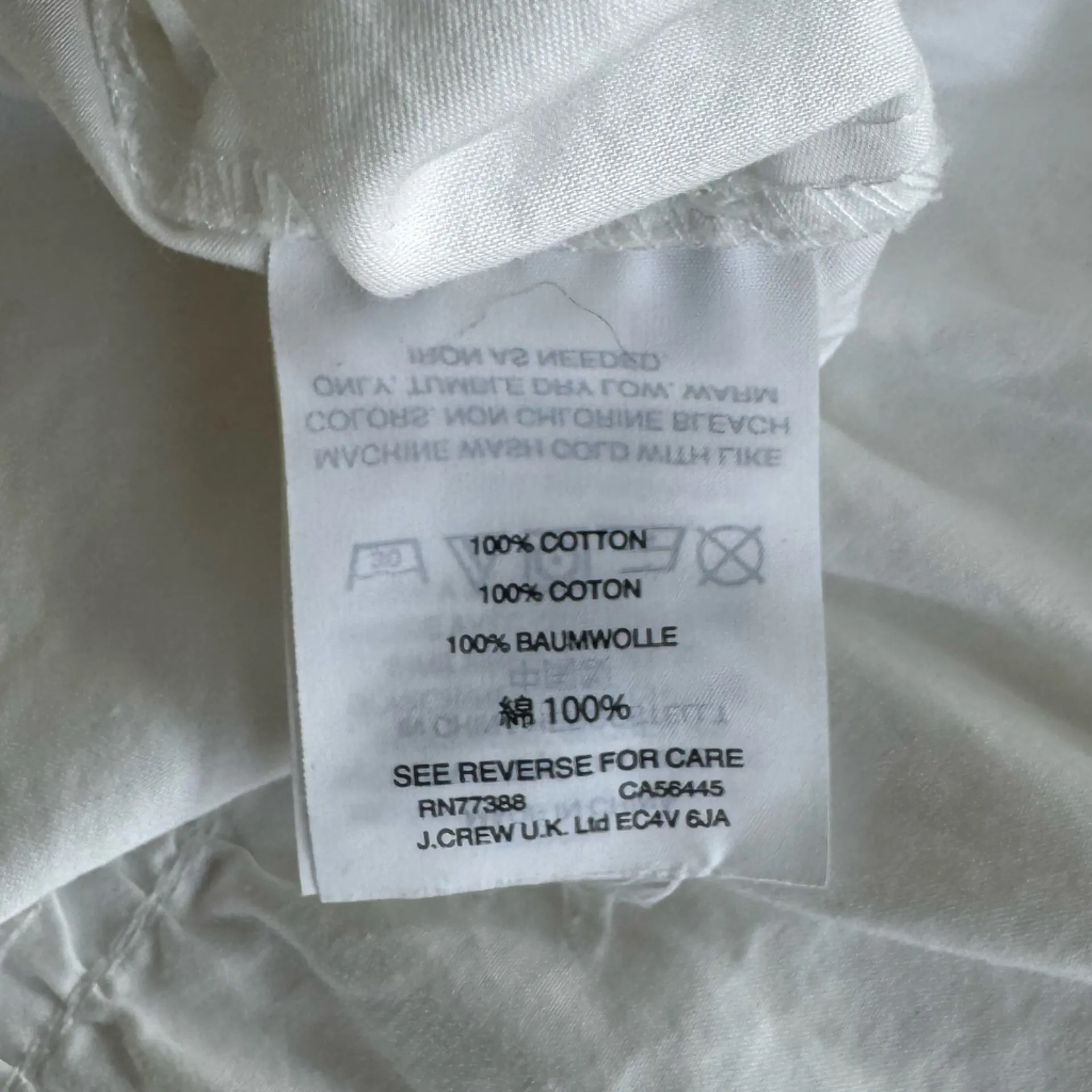 Madewell Studio Ruffle-Hem Cotton Poplin Peplum Top in White Chalk Sz XS - Image 10