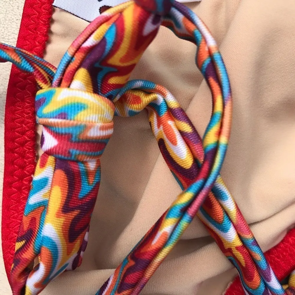 Classy Yet Sassy Bikini‎ Top Red - Image 5