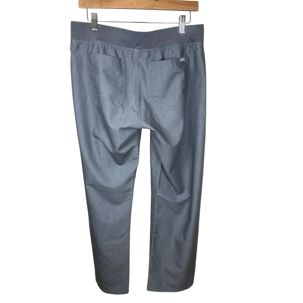 FIGS Livingston High Waist Scrub Pants Drawstring Technical Stretch Graphite M/P - Image 5