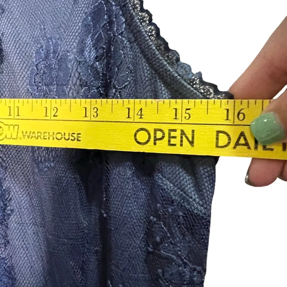 Altar'd State Size Small Navy Lace Mini Dress Fully Lined Prom Formal Sorority - Image 3