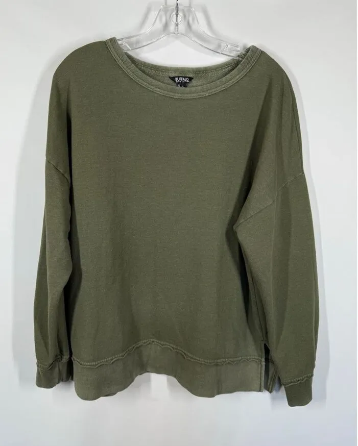 002 -- Buffalo Women sweatshirt top size medium - Image 1