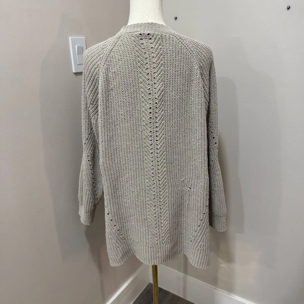 Members Mark‎ Womens Cardigan Size Large Tan - Image 2