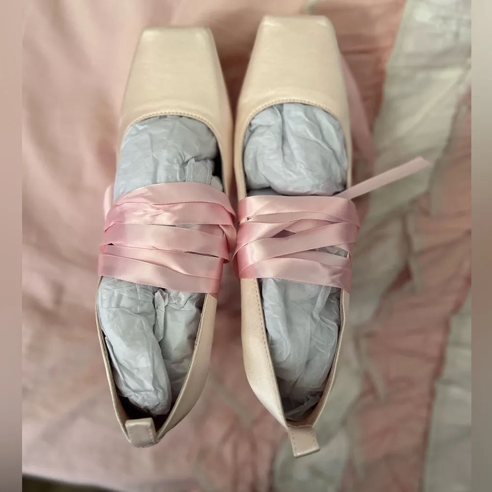 Serpenti Apparel The Ballerina Heels Pink Size 7 - Image 6