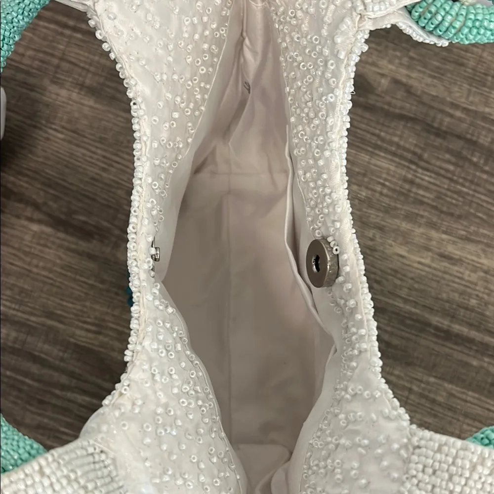 Made In India | Sea Turtle Beaded Bag 🐢 White - Image 10