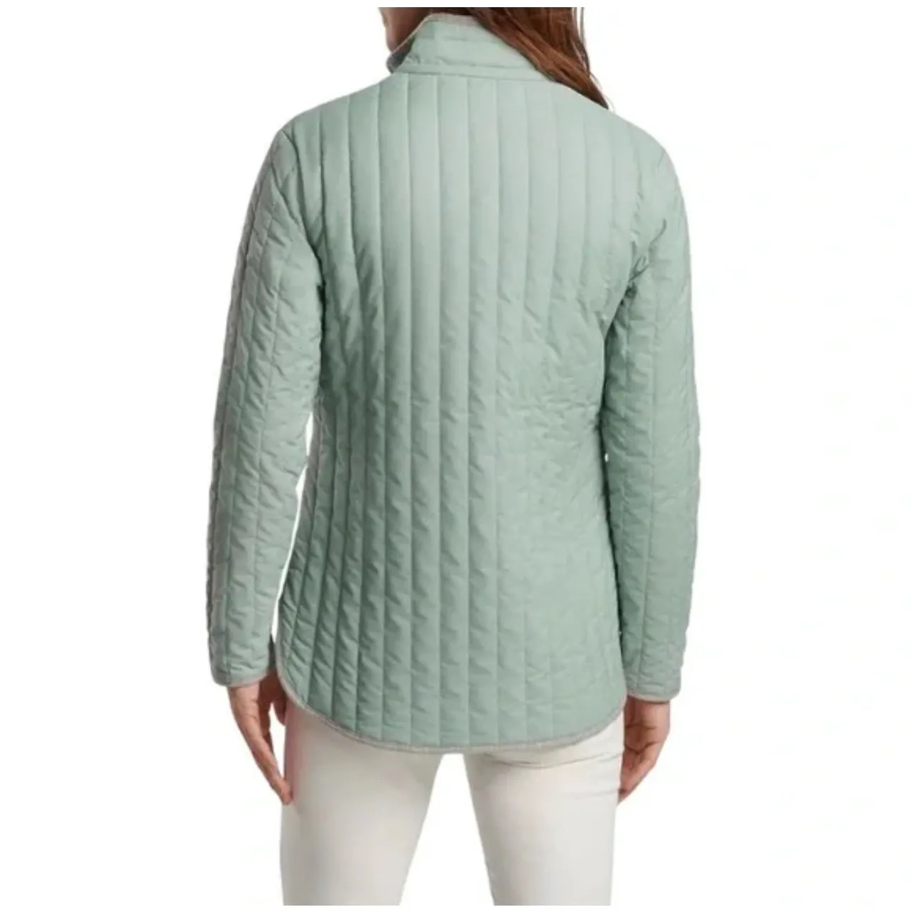 Peter Millar Pippin Quilted Travel Jacket Size Small Sage Fog Green New Golf - Image 8