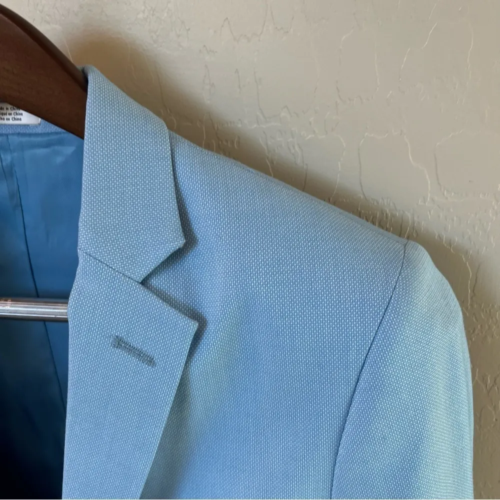 Calvin Klein preppy women’s blazer jacket, light blue, classic,sz 18 Regular - Image 5