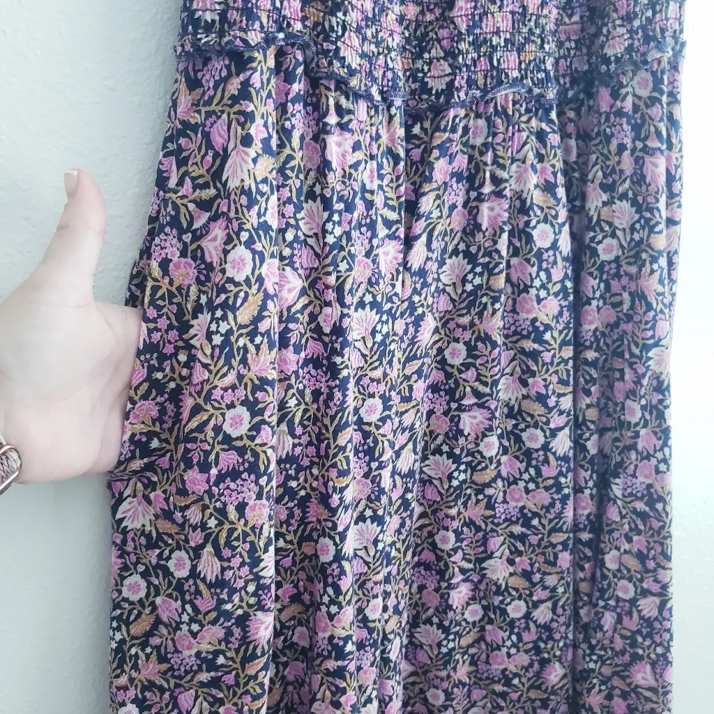 Old Navy Ruffle Floral Maxi Short Sleeve Dress - Image 5