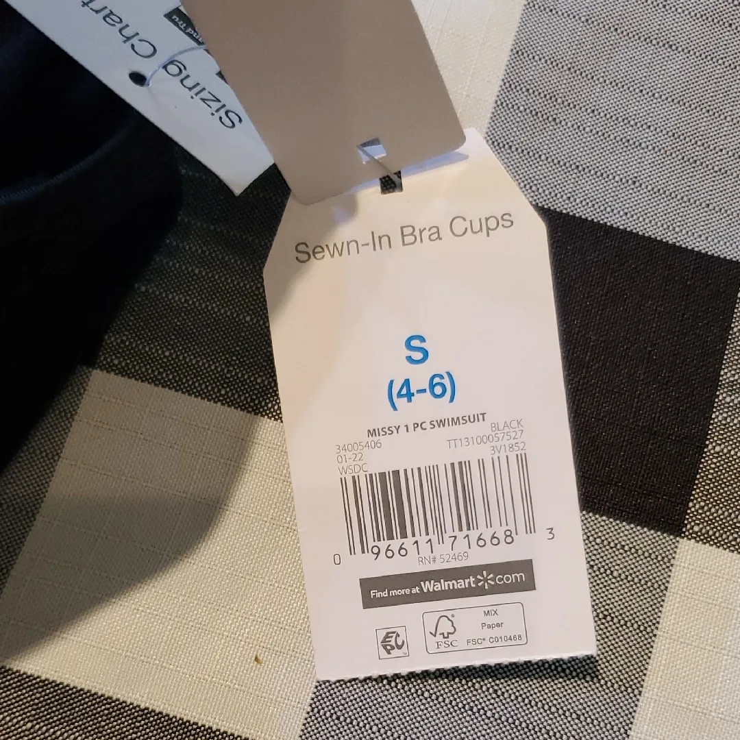 Black One Piece Swimsuit - Image 2