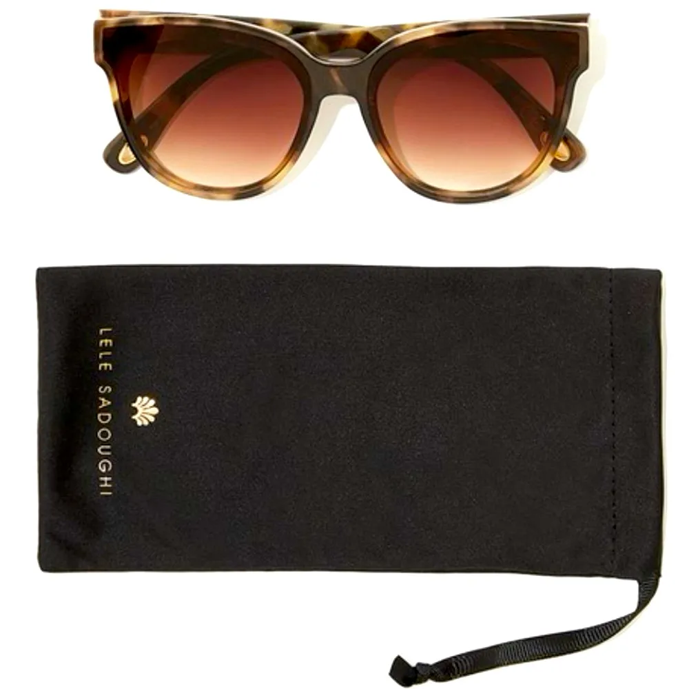 Lele Sadoughi Tortoise Sunglasses - Image 2