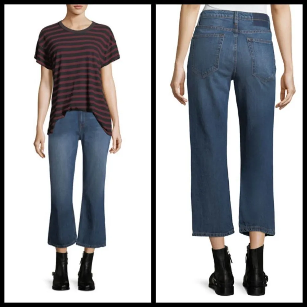 💕THE GREAT💕 The Relaxed Nerd Crop Flare Jeans 30 - Image 6