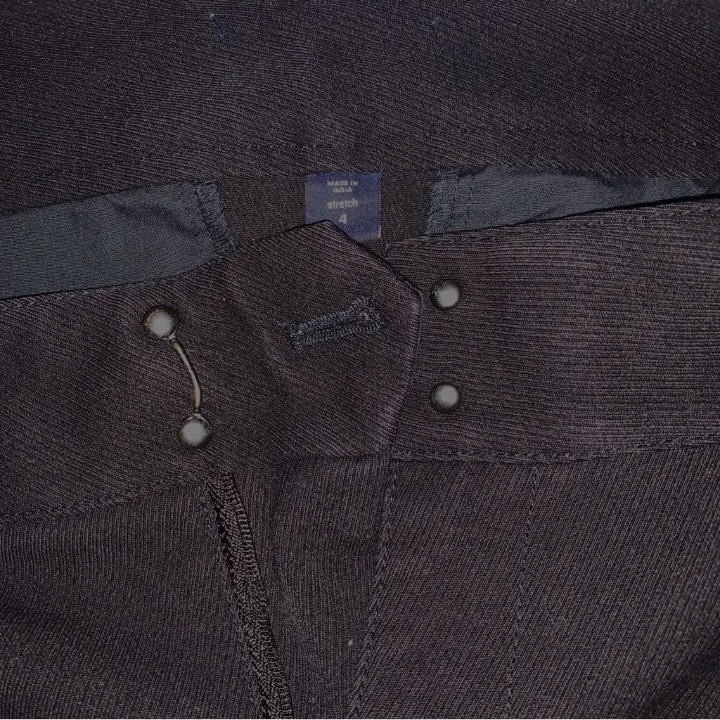 Black Dressage Pants Equestrian Horseback Riding Trousers Breeches Jodhpurs Size 4 - Image 2