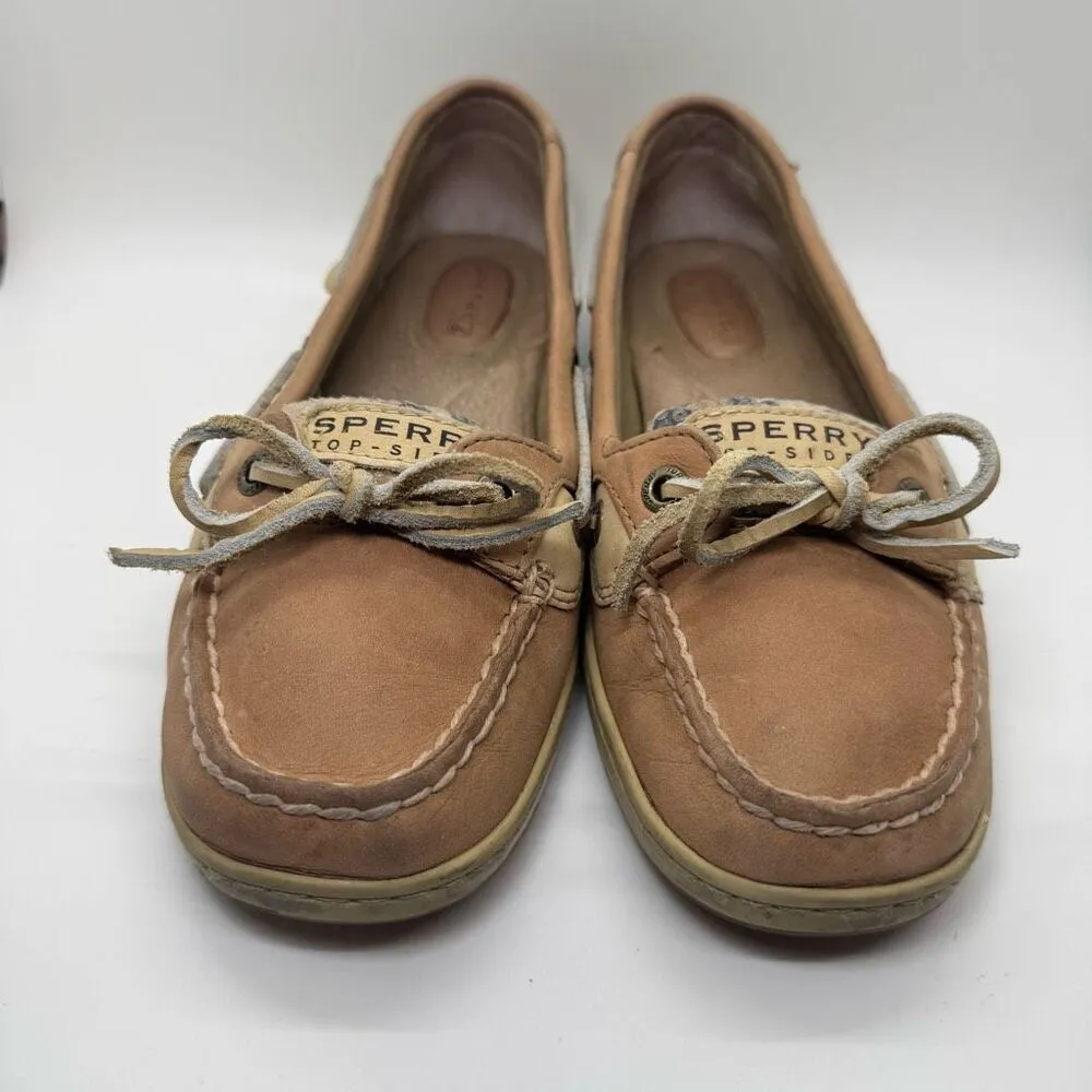 Sperry Angelfish Leopard Sequined Boat Shoes - Image 2