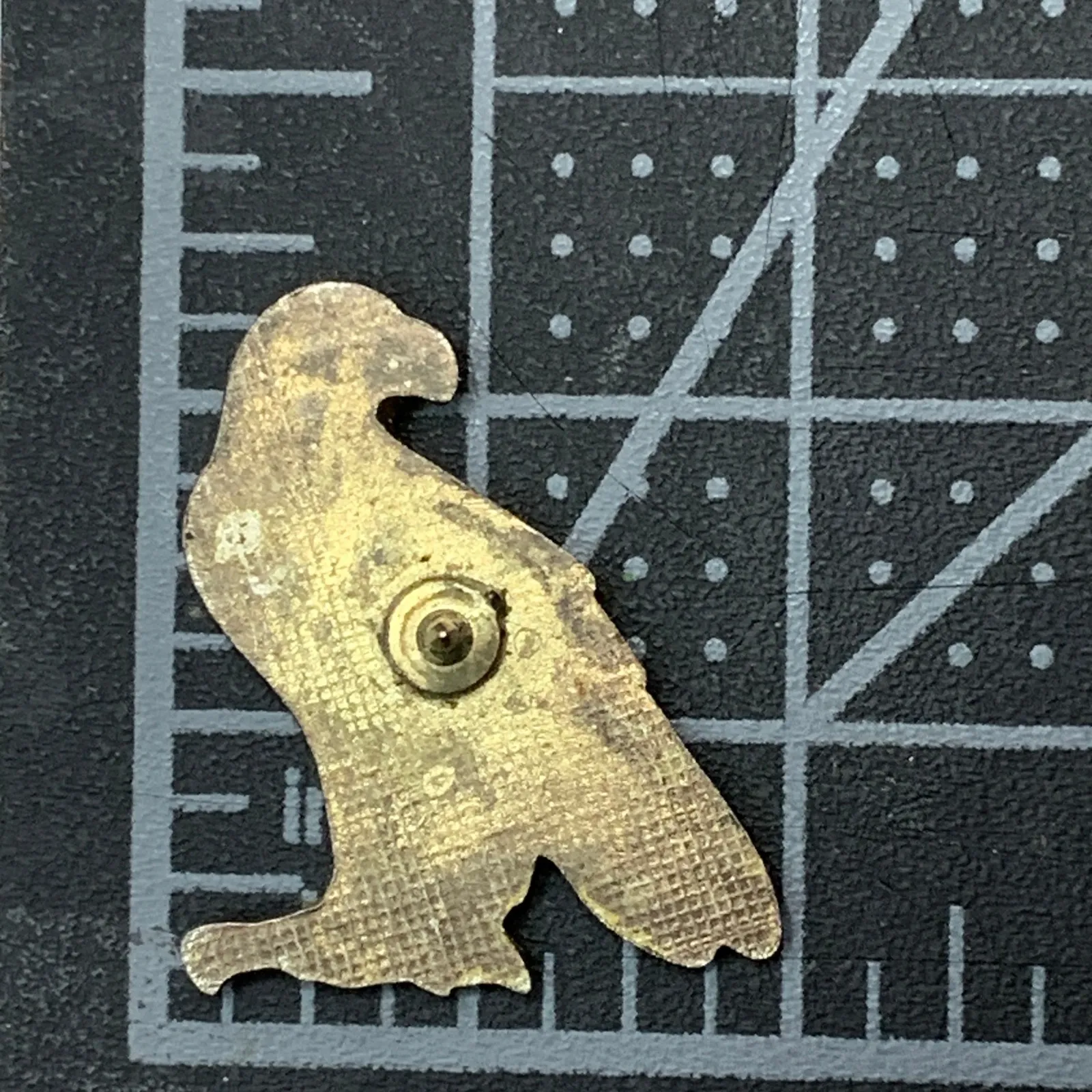 Enamel Eagle Lapel Pin Brooch Gold Tone Metal Bird Collectible Vintage - Image 3