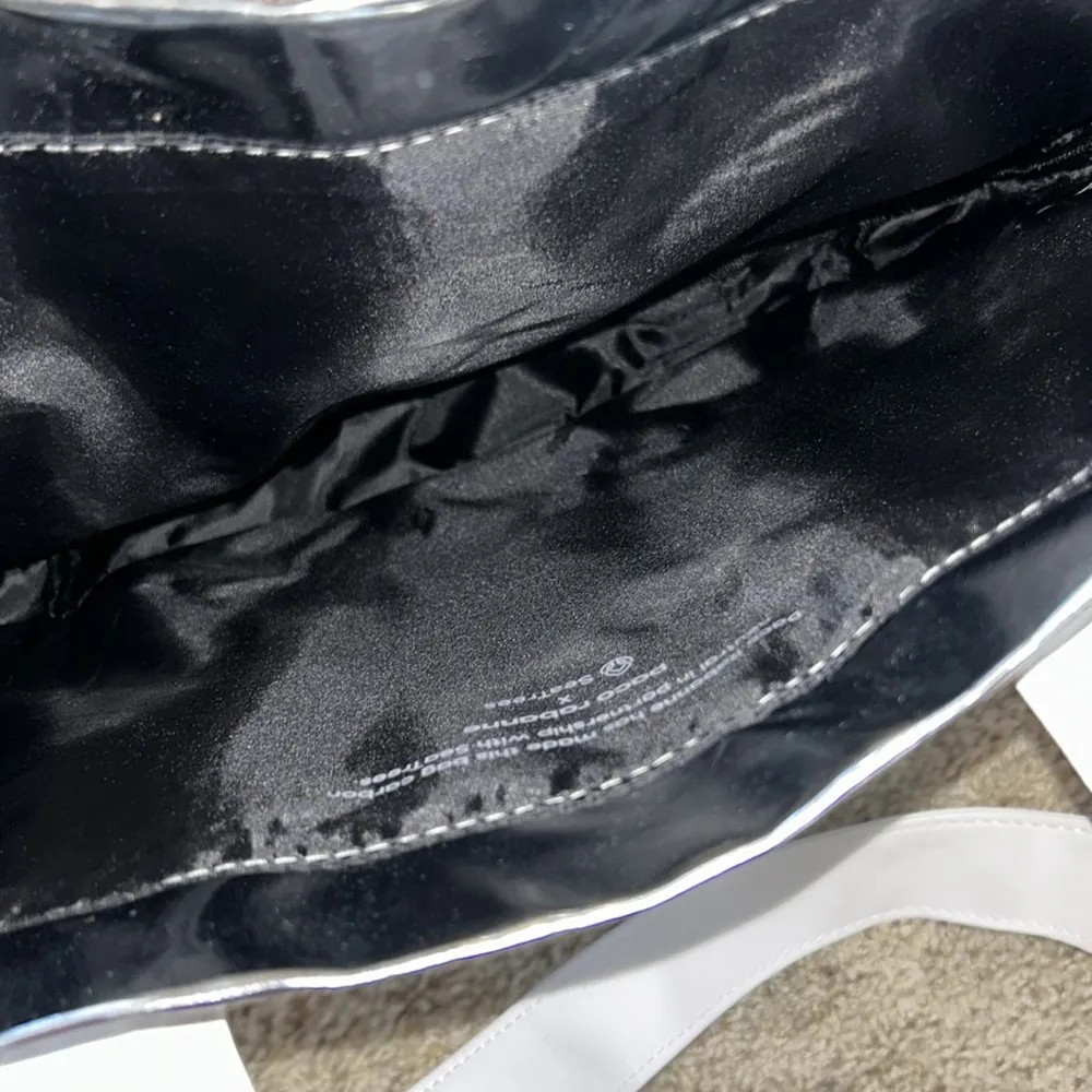 Paco Rabanne Monogram Shoulder Bag Silver - Image 4