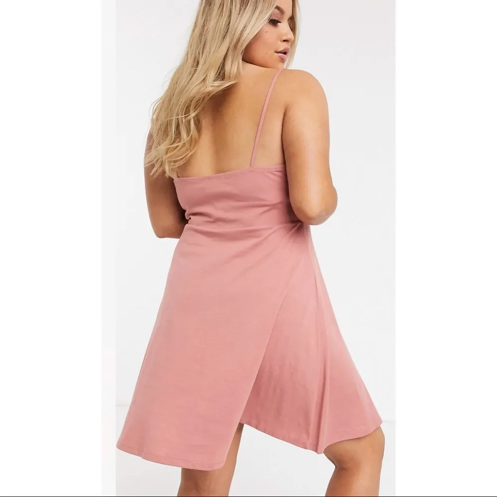 NWT ASOS curve pink square neck dress - Image 3