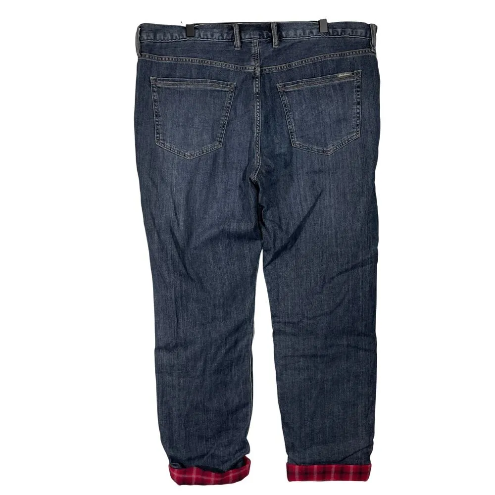 Eddie Bauer Women's Boyfriend Flannel Lined Utility Jeans - Size 16 - Plus Size - Image 8