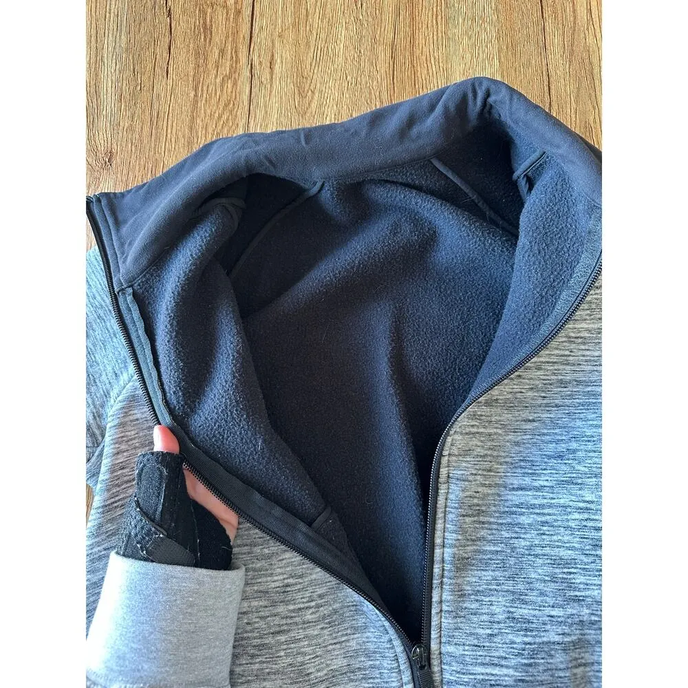 Lululemon Snuggle Up Jacket Heather Grey Women's Size 4 - Image 4