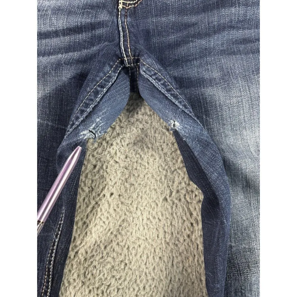 Daytrip Jeans Women 31 Virgo Bootcut‎ Mid Rise Dark Wash Blue Denim Pants - Image 6