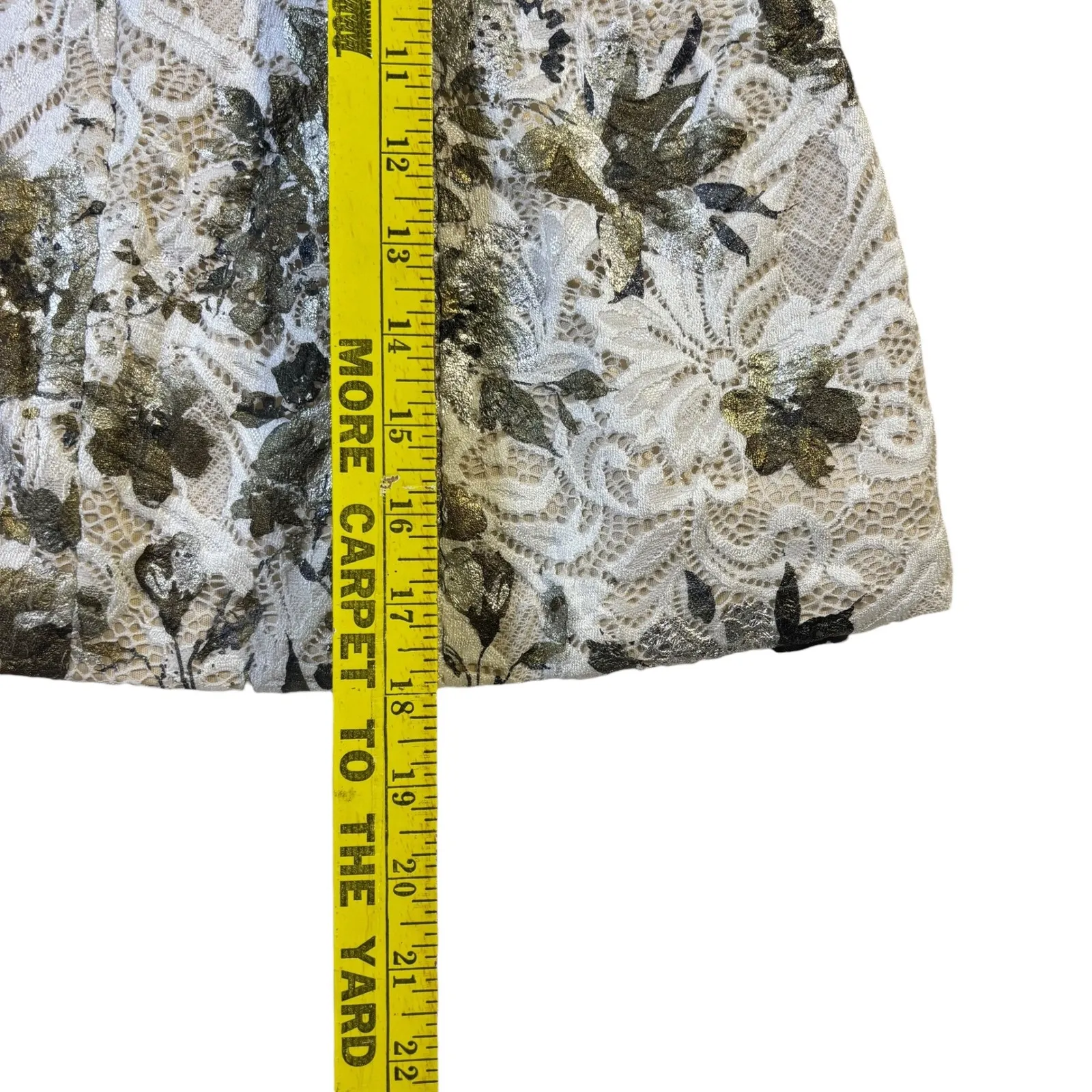 Marée Pour Toi Women's Strapless Lace Floral Corset Top Size 12 NEW White - Image 9