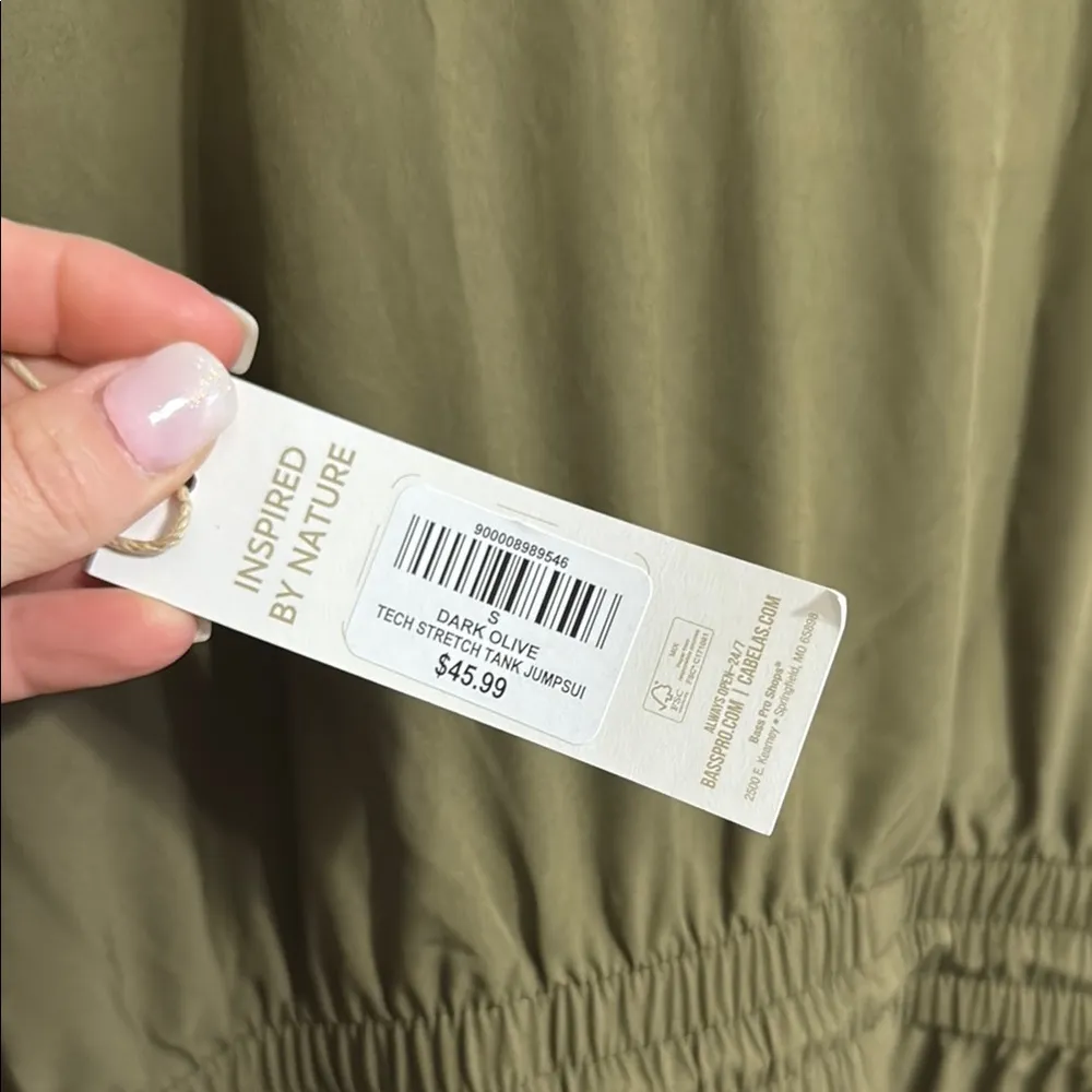 NWT Olive Green Sleeveless Jumpsuit - Image 6