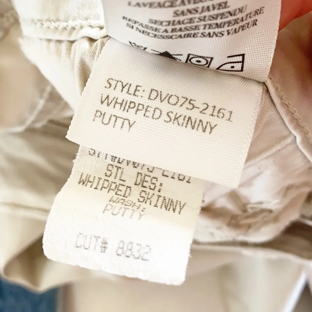 Vince Light Tan Lace Up Front Skinny Jeans - Image 12