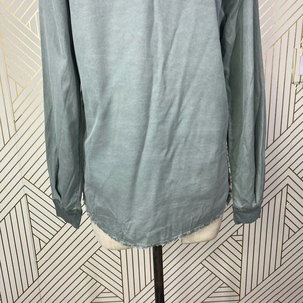 Stateside‎ Green Button-Down Supima Cotton Top - Image 9