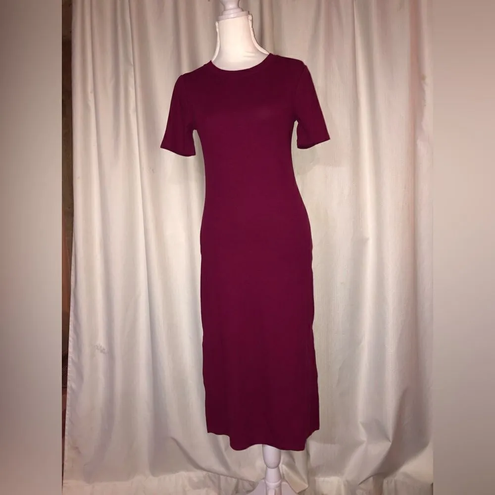 A new day, fuchsia Midi extra small bodycon dress does fit sz small/med - Image 4