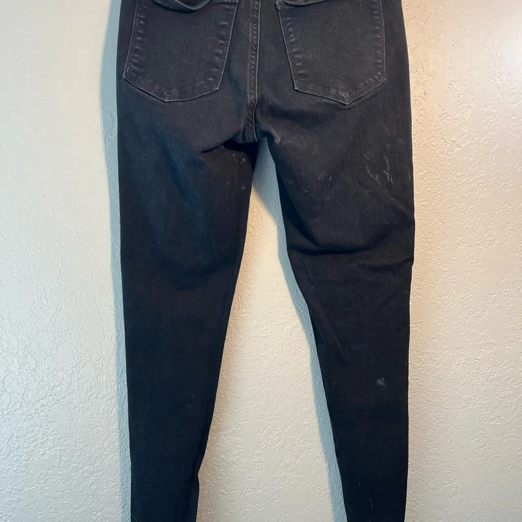 GAP Vintage Y2K Black Skinny Jeans SZ 4 Straight Leg Dark Wash Bootcut High-Rise - Image 7