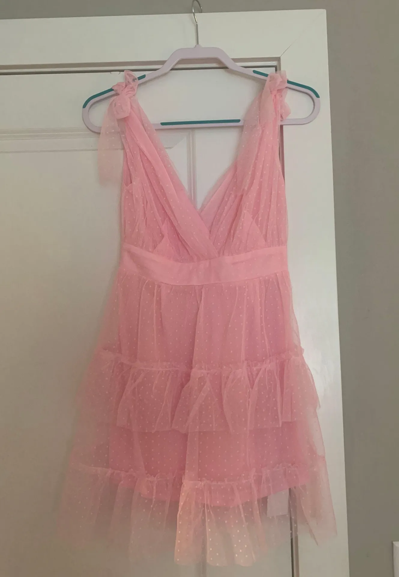 Boutique Molicloth Tip-up V Neck Dress - Image 3