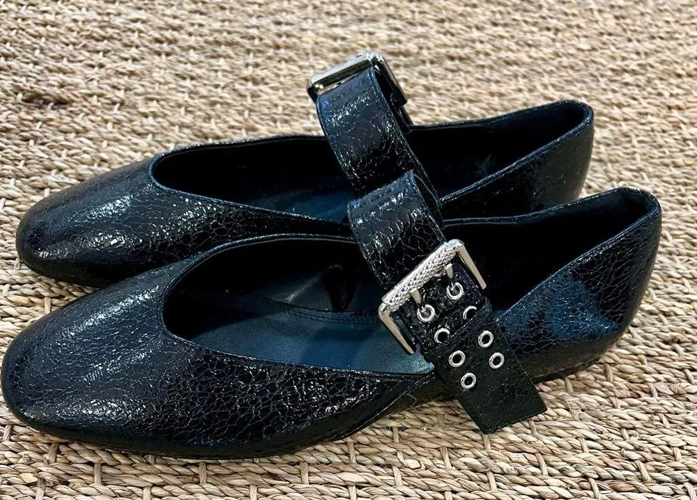 ZARA - Buckle Mary Janes, Size 8/ 39 - Image 10