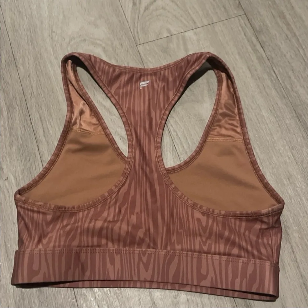 Fabletics  Brown Patterned Sports Bra - Image 2