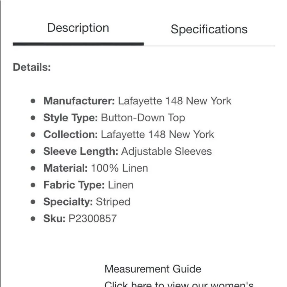 Lafayette 148 New York Size Small pink pinstripe linen top collared button up - Image 6